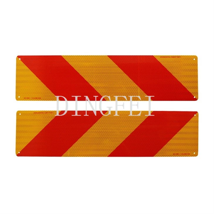 Long Vehicle' Vehicle Rear Marking Plate