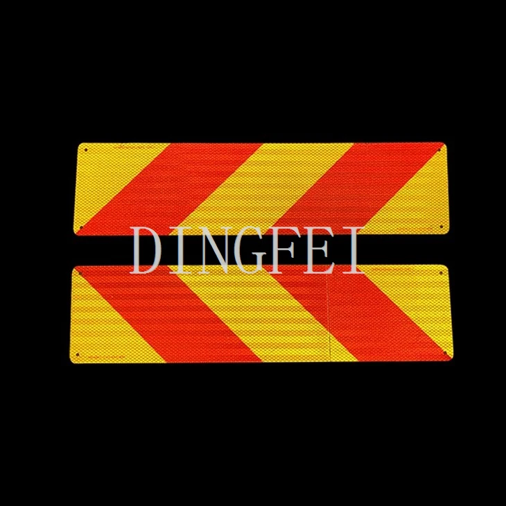 Long Vehicle' Vehicle Rear Marking Plate