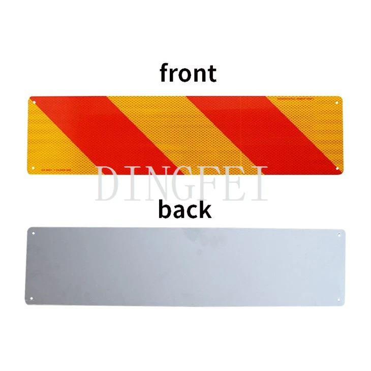 Long Vehicle' Vehicle Rear Marking Plate